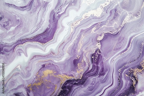 Lavender marble with white and light purple swirls.