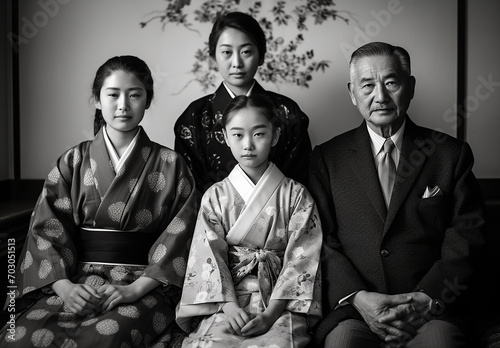 明治・大正・戦前・江戸時代の家族写真・昔の家族
 photo