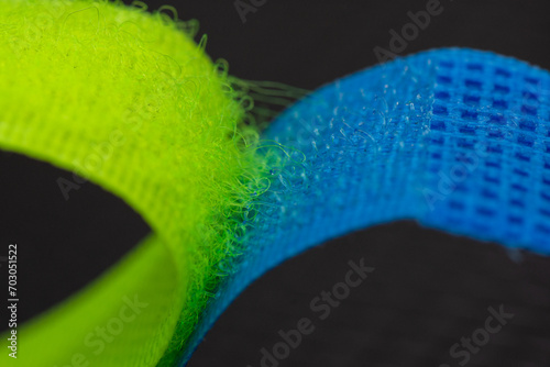 Bild auf Leinwand Green Velcro type slim band , fluffy + velvet