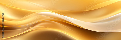 Luxurious Golden Color Abstract Wave Background with Soft Color Waves for an Elegant and Sophisticated Visual Experience © Saran