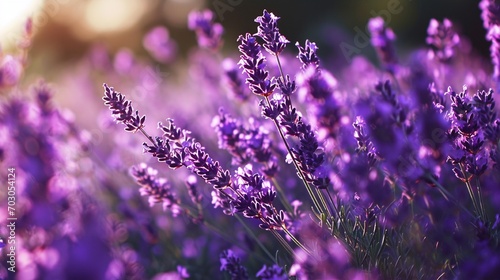 Spring lavenders on a gradient from deep purple to soft white, as detailed as an HD camera capture