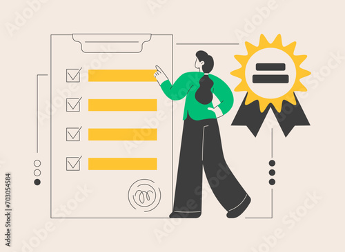High quality sign abstract concept vector illustration.