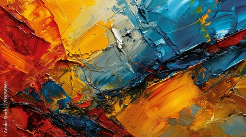 A beautiful art piece on a canvas showcases intricate oil details in an abstract painting.