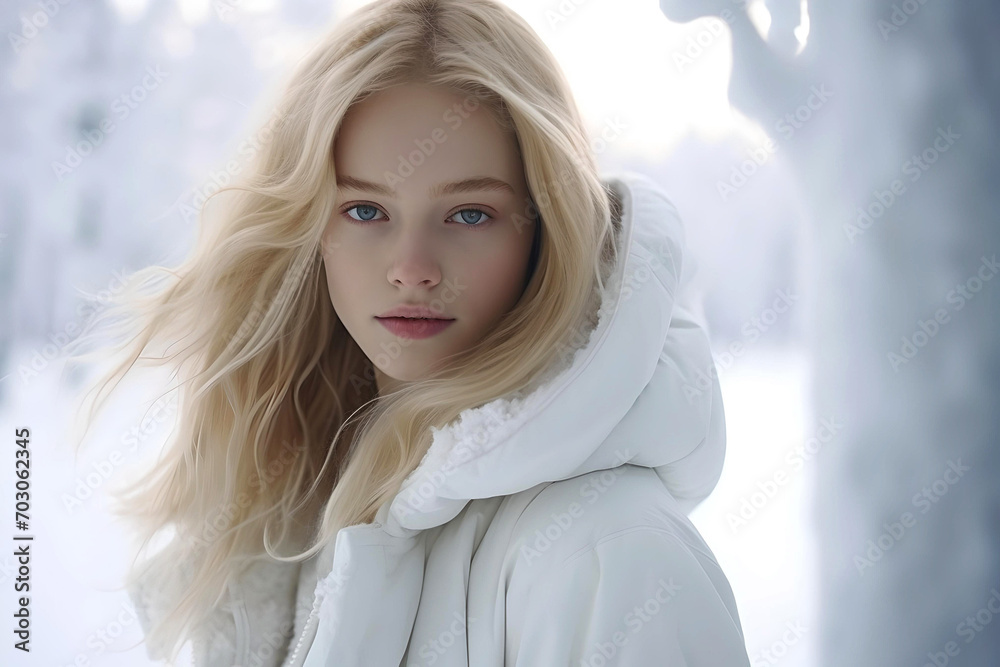 Snow-Kissed Elegance: Stylish Portrait in Nordic Winter Snow-Kissed Elegance: Stylish Portrait in Nordic Winter