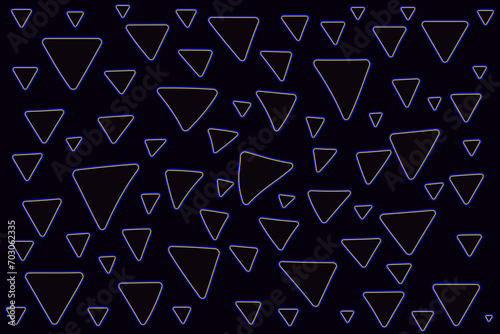 Abstract dark background composed of inverted triangles.