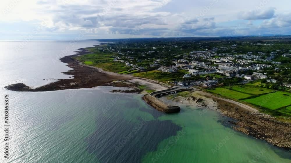 Irish Coastal Village - drone shots around an ancient harbor... Irish Coastal Village - drone shots around an ancient harbor...