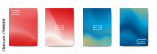 set of abstract background with beautiful gradation color, colorful background for poster flyer banner backdrop.vertical banner.cool fluid background vector illustration