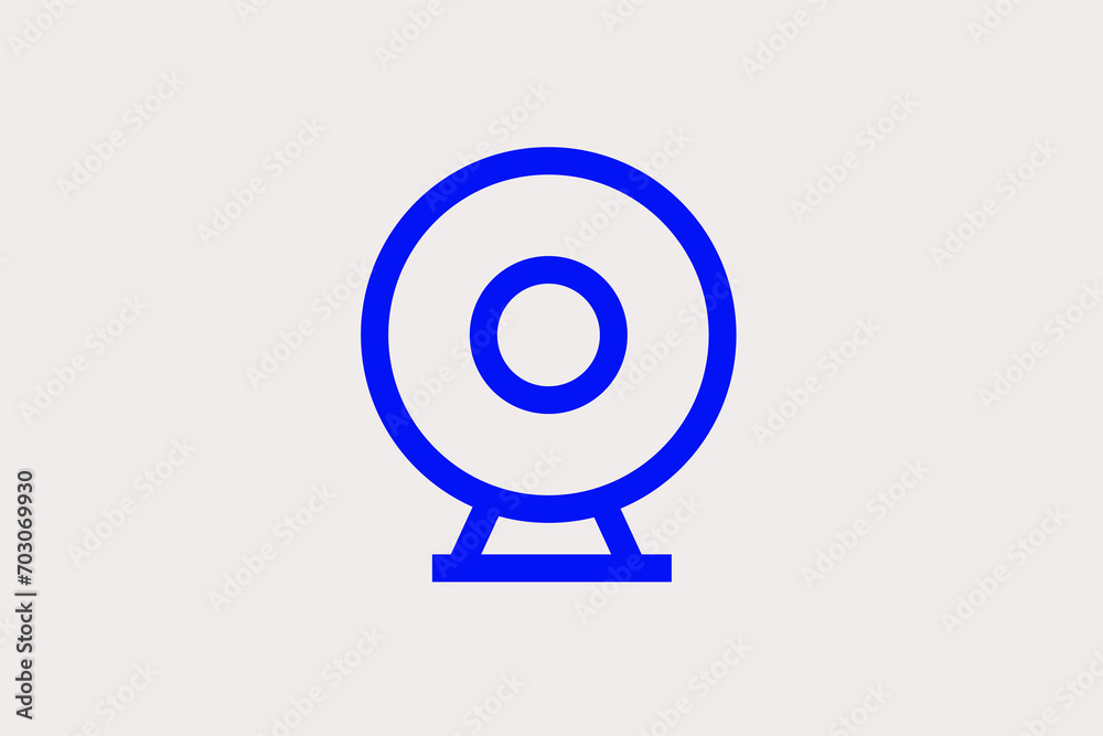webcam illustration. Vector illustration in flat style design. webcam illustration. Vector illustration in flat style design.