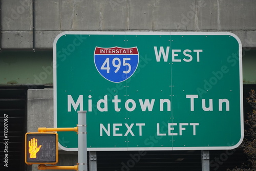 495 interstate highway  sign photo