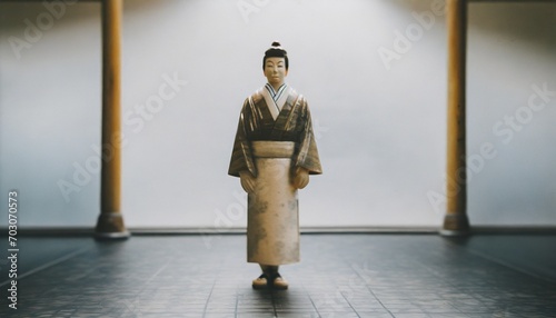 Vintage man in kimono figurine