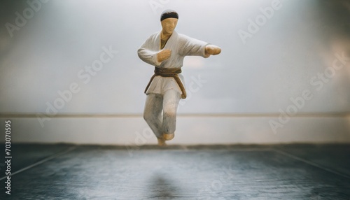 Vintage karate figurine photo