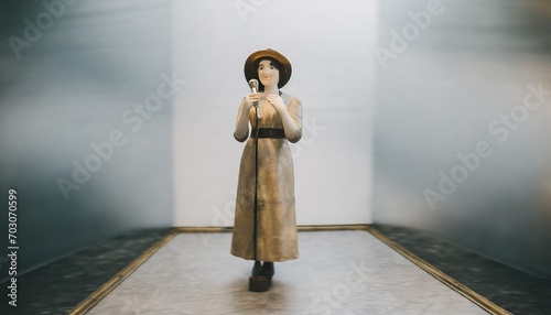 Vintage singer figurine