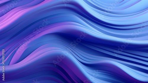 Abstract Waves of Blue and Purple