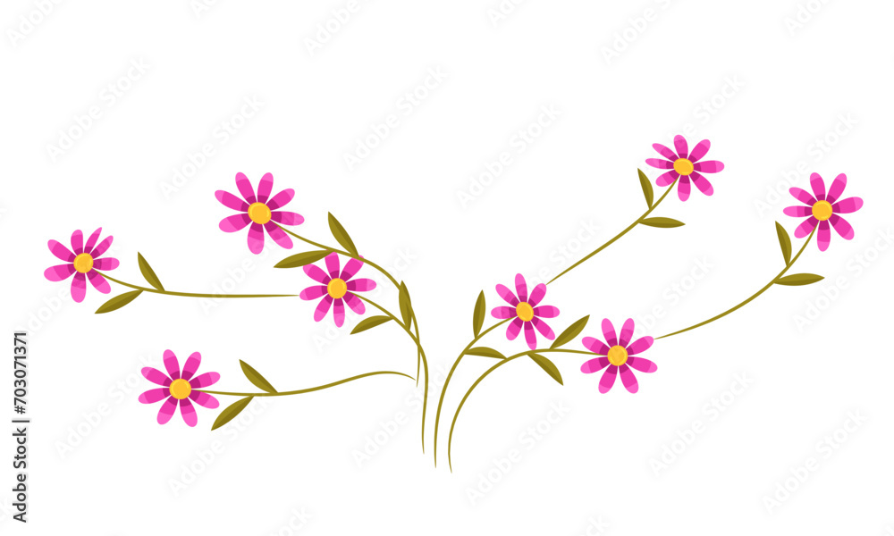 vector abstract spring flower background illustration