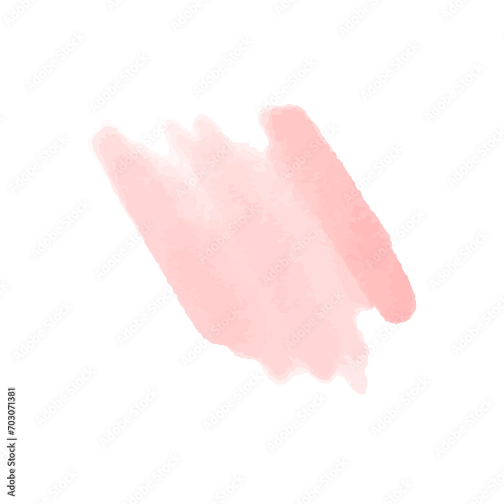 Vector abstract red watercolor water splash on white background