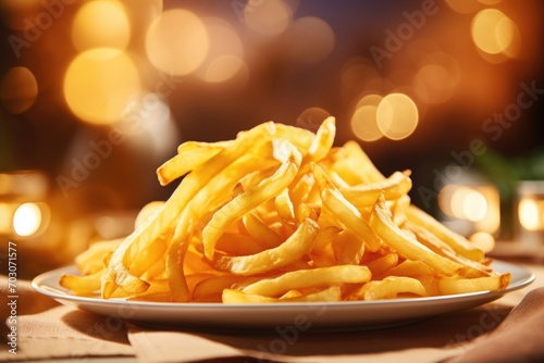 These wavy fries are a visual delight  with their playful ripples adding a touch of whimsy to your plate. Their golden appearance is only surpassed by the intoxicating aroma that emanates