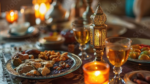 Traditional arabian food for iftaar food for ramadan, islamic festival