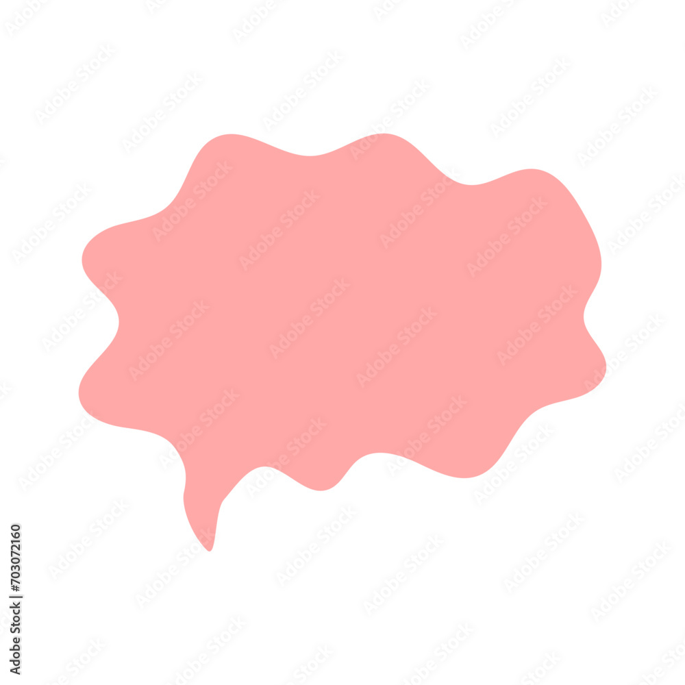 Vector speech bubble on white background Vector speech bubble on white background