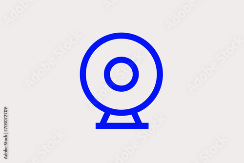 webcam illustration. Vector illustration in flat style design.