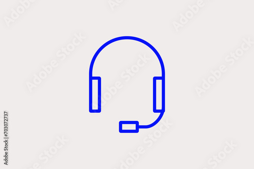 telephone handset illustration. Vector illustration in flat style design.