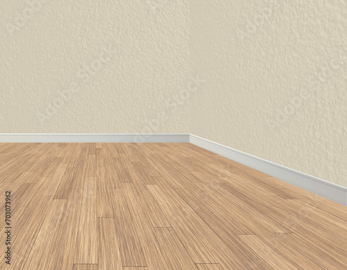 empty room with wooden floor © Buddy Baker