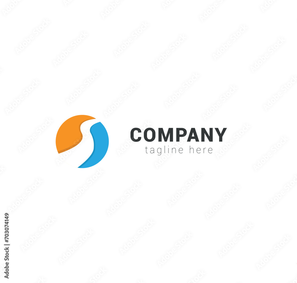 vector initial letter S business logo.