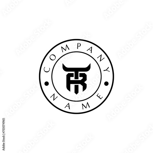 RT, TR Letter, Minimalist Modern and Simple, Of Monogram Style Logo Design photo