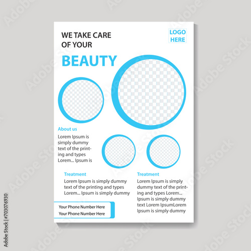 New Beauty Flyer Template Design.
