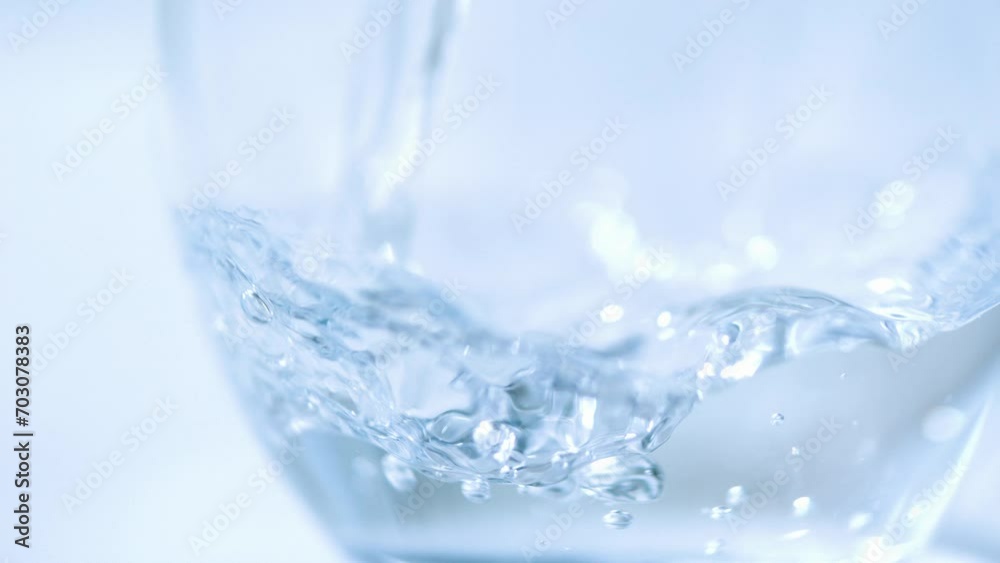 High speed shooting, close-up, clear, mineral water, pour, cup High speed shooting, close-up, clear, mineral water, pour, cup