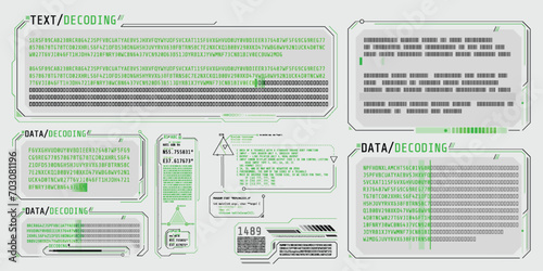 HUD interface design for decoding big data.