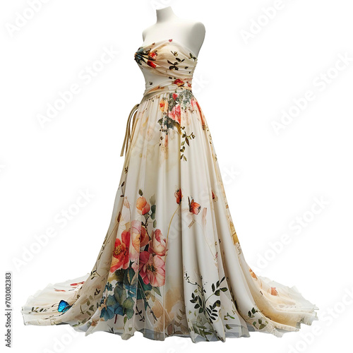 Evening dress, PNG file, isolated image
