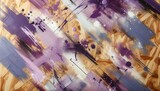 Abstract background with paint splashes and brush strokes in grunge style. Abstract art with purple splashes