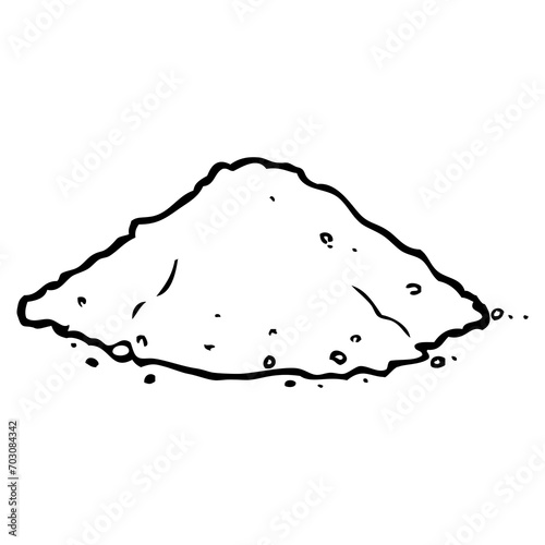 soil line vector illustration