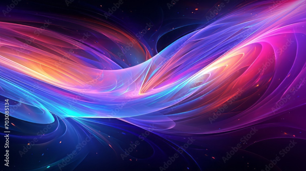 Vibrant, abstract background with swirling blue, pink, and orange colors