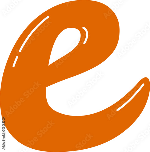 Cute Mathematic e Constant Sign Symbol, Math Subject Education