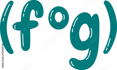 Cute Math Function Composition (f0g) Symbol, Mathematics Subject Education