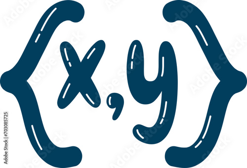 Cute Math Inner Product Symbol {x,y}, Mathematics Subject Education photo