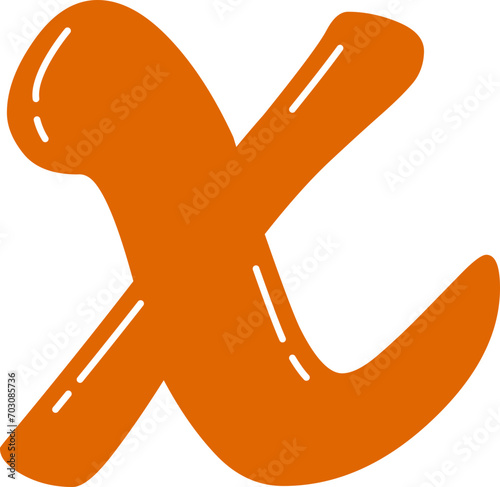 Cute Math Variable X Symbol, Mathematics Subject Education