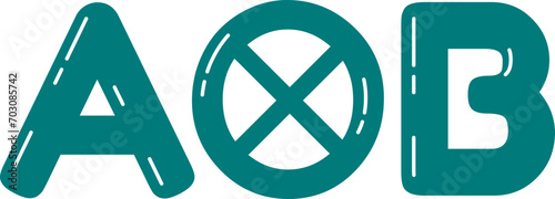 Cute Mathematic Tensor Product Sign Symbol, Math Subject Education