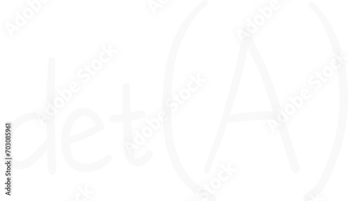 Cute Math Determinant Matrix A Sign Symbol det(A), Mathematics Subject Education