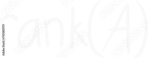 Cute Math Matrix Rank Symbol rank(A), Mathematics Subject Education