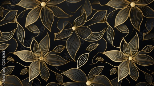 Elegantly detailed gold pattern for sophisticated projects