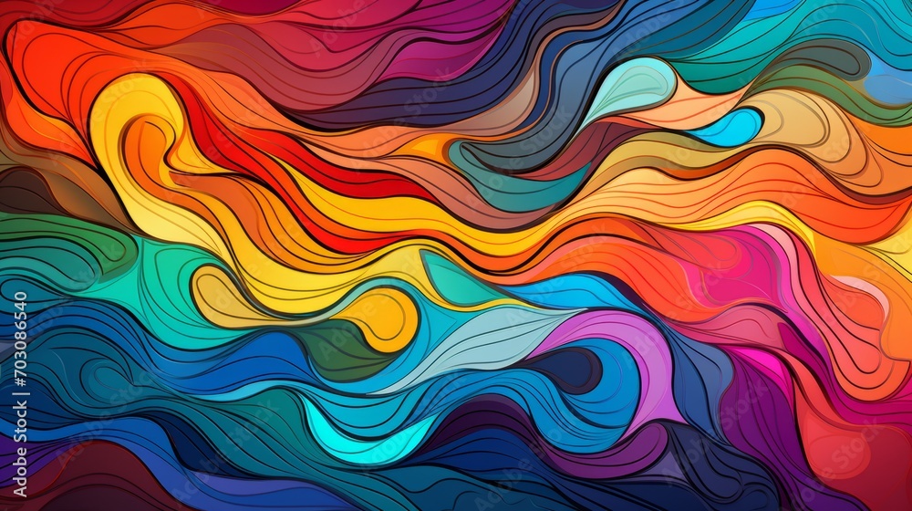 Energetic and colorful background with intricate and abstract patterns Energetic and colorful background with intricate and abstract patterns