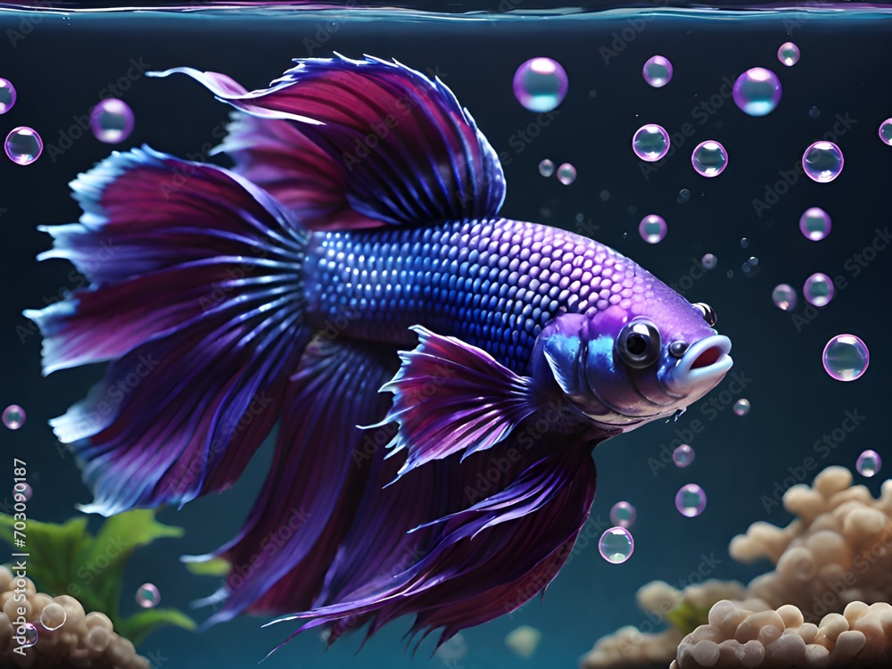 siamese fighting fish on black background siamese fighting fish on black background