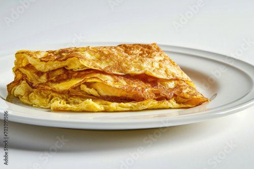An artfully crafted French omelet