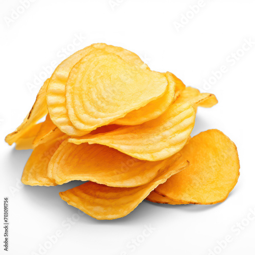  Potato Chips isolate on transparency background png 