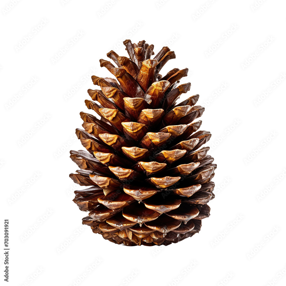 Pine cone on transparent background Generative AI Pine cone on transparent background Generative AI