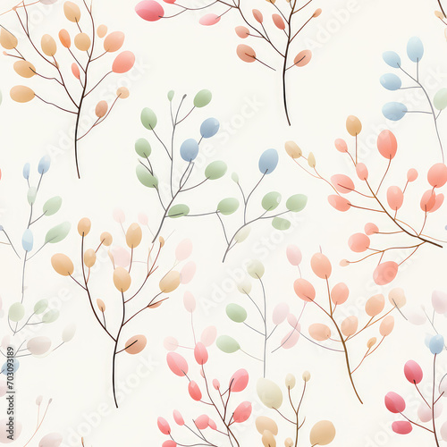 Spring Floral Seamless Pattern for Wallpapers  Backgrounds etc