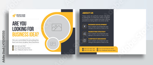 Corporate Postcard or Eddm postcard design template, Corporate Business Postcard Template Design, Simple and Clean Modern Minimal Postcard Template, Business Postcard Layout	
