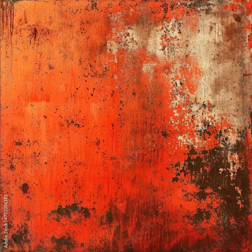 Background Grunge Texture in the Color Living Coral created with Generative AI Technology